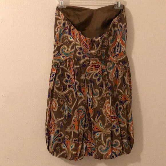 Fully Lined Glam Fairy Cottage Core Strapless Bubble Hem Party Dress Size 6 - Picture 3 of 4